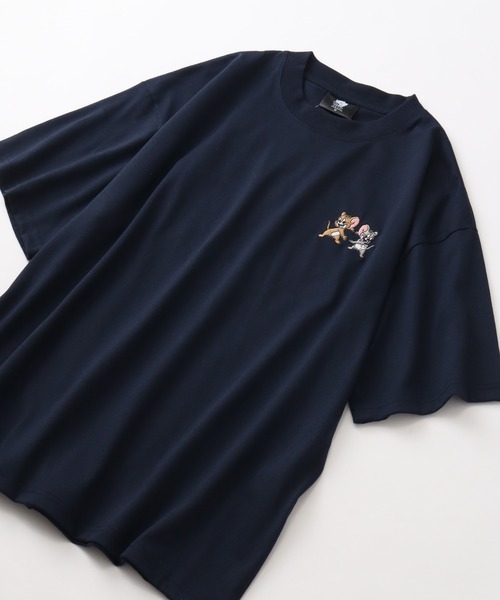 Tom＆Jerry（トムアンドジェリー）の「【Tom & Jerry/トム & ジェリー】サガラ刺繍ハーフスリーブTシャツ（Tシャツ/カットソー・メンズ・ネイビー/ブラック/ブルーグレー/オートミール・LL/L/M）」の16枚目の写真