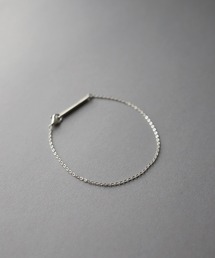 TEN. | SILVER925 フラットケーブルチェーンブレスレット(ネックレス)