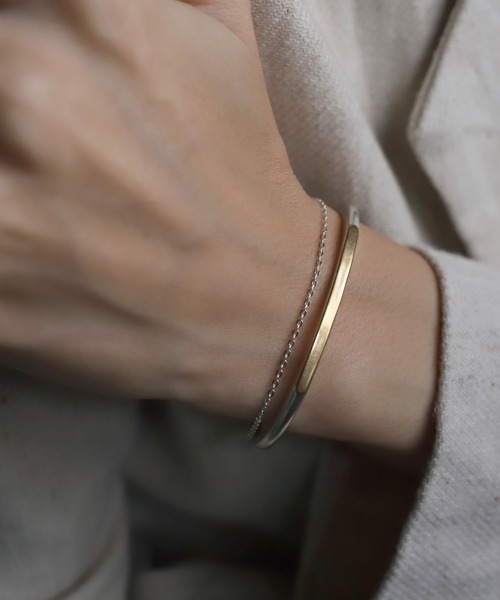 TEN.（テン）の「SILVER925 フラットケーブルチェーンブレスレット（ネックレス・レディース・シルバー・FREE）」の2枚目の写真