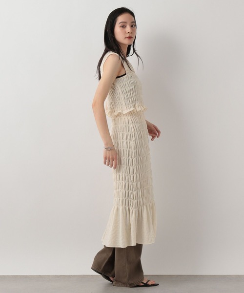 なかか セール】シャーリングIラインワンピース 292365（ワンピース