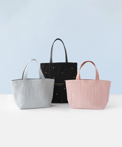 【シンプルデザイン♪】トッカ トートバッグ TOCCA トートバッグ SANA SIDEPOCKET TOTE レディース