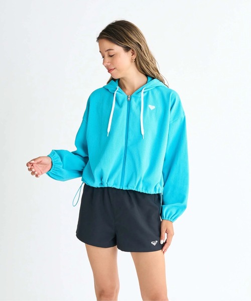 ★ROXY★ ロキシー / Zip-Up フード ラッシュガード ＝2色＝ ROXY(ロキシー)☆ジッパーアップ フードラッシュガード ☆2色