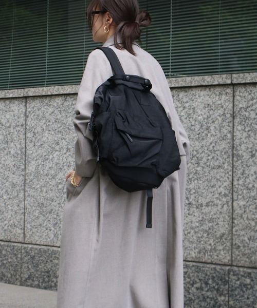 ブラックナイロンリュック・バックパック 72329_UBB1204KBMBLK_nylon_pion