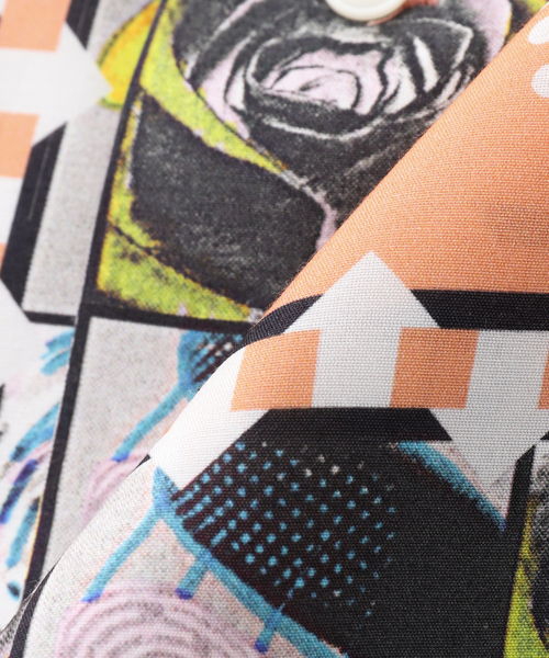 PHINGERIN / DRAW SUMMER SHIRT/半袖シャツ/FREE/レーヨン/ORN/総柄/PD-251-SST-012 PHINGERIN / フィンガリン DRAW SUMMER SHIRT PD-251-SST-012