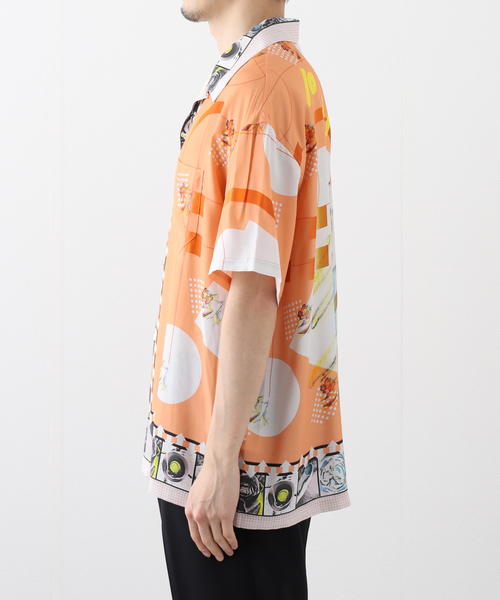 PHINGERIN（フィンガリン）の「PHINGERIN / フィンガリン DRAW SUMMER SHIRT PD-251-SST-012（シャツ/ブラウス・メンズ・オレンジ・FREE）」の6枚目の写真