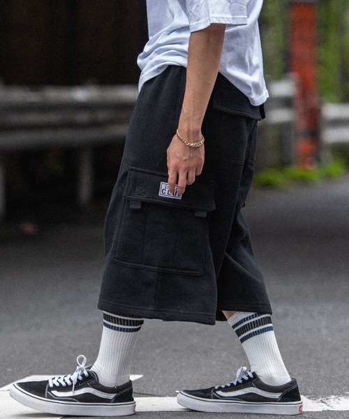 PRO CLUB (プロクラブ)の「PRO CLUB プロクラブ FLEECE CARGO SHORTS フリースカーゴショーツ スウェットパンツ(スウェットパンツ・メンズ・ブラック/グレー/チャコール/ネイビー・S/M/L/XL)」の7枚目の写真
