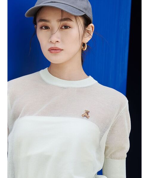 LAGUNAMOON【POLO BCSコラボ】シアーベアニットプルオーバー POLO BCSコラボ】シアーベアニットプルオーバー（Tシャツ