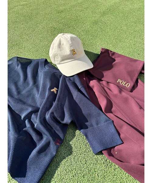 POLO BCS(ポロ ビーシーエス)の「【POLO BCSコラボ】シアーベアニットプルオーバー(Tシャツ/カットソー・レディース・ネイビー/アイボリー/ライトグリーン/ピンク・FREE)」の9枚目の写真