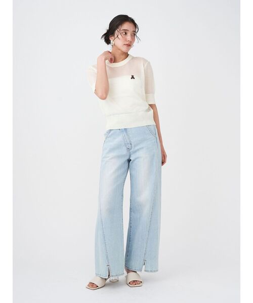 LAGUNAMOON【POLO BCSコラボ】シアーベアニットプルオーバー POLO BCSコラボ】シアーベアニットプルオーバー（Tシャツ
