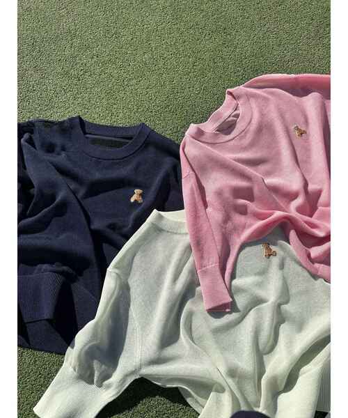 POLO BCSコラボ】シアーベアニットプルオーバー（Tシャツ