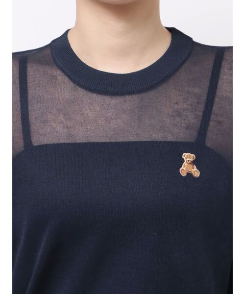 LAGUNAMOON【POLO BCSコラボ】シアーベアニットプルオーバー POLO BCSコラボ】シアーベアニットプルオーバー（Tシャツ
