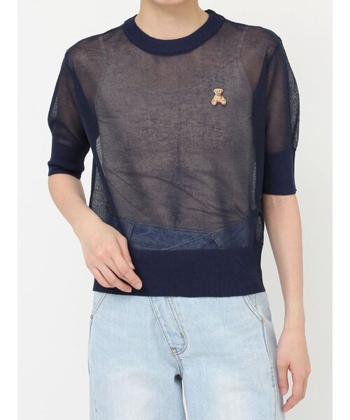 LAGUNAMOON【POLO BCSコラボ】シアーベアニットプルオーバー POLO BCSコラボ】シアーベアニットプルオーバー（Tシャツ