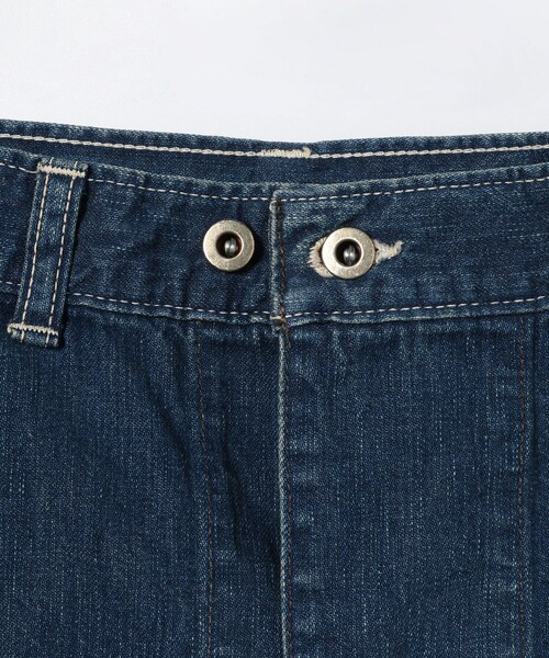orSlow / オーバー ラップ スカート orslow デニムオーバーラップスカート, Denim Used – Navyblue