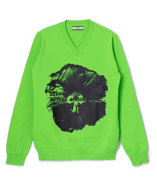 NON TOKYO（ノントーキョー）の「FLOWER PRINT KNIT（ニット/セーター・レディース・ブラック・2/1）」の6枚目の写真