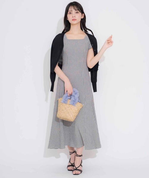 NOELA（ノエラ）の「ベーシックニットカーデ（カーディガン/ボレロ・レディース・イエロー/ネイビー/ピンク/ブラック/オフホワイト・フリー）」の15枚目の写真