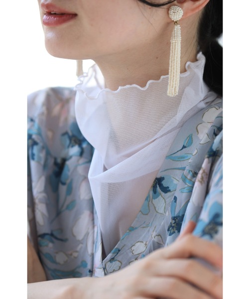 cawaii(カワイイ)の「手持ち服にちょい足し ノースリヴェール(Tシャツ/カットソー・レディース・ブラック/ホワイト/オレンジ/チャコールグレー/グリーン/ベージュ・FREE)」の2枚目の写真