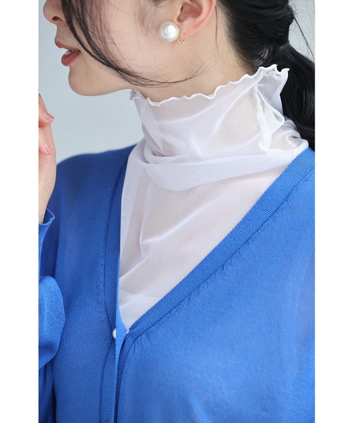 cawaii(カワイイ)の「手持ち服にちょい足し ノースリヴェール(Tシャツ/カットソー・レディース・ブラック/ホワイト/オレンジ/チャコールグレー/グリーン/ベージュ・FREE)」の7枚目の写真