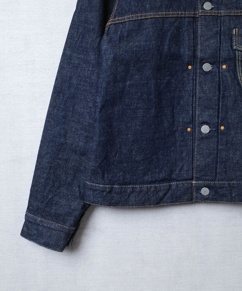 KATO`（カトー）の「【KATO'/カトー】13AW ONE WASH DENIM JACKET Gジャン J48AOW（デニムジャケット・メンズ・ライトブルー・MEDIUM/SMALL）」の4枚目の写真