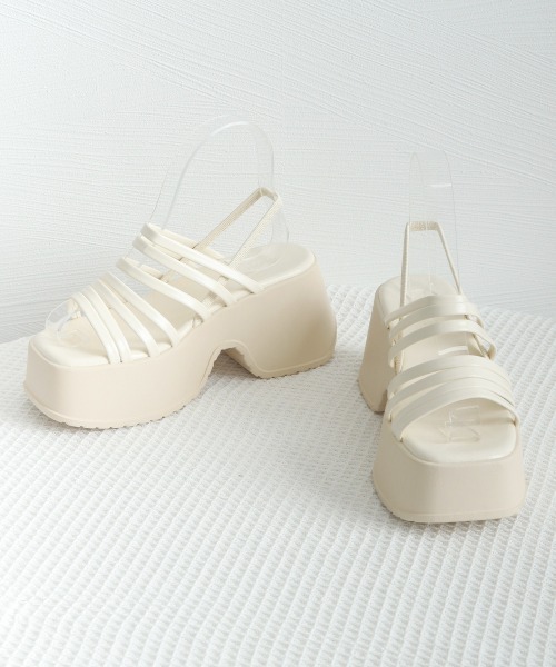 Miniministore(ミニミニストア)の「厚底サンダル ストラップサンダル 美脚夏(サンダル・レディース・シルバー/アイボリー/ブラック・24.0cm/23.0cm/23.5cm/22.5cm/25.0cm/24.5cm)」の13枚目の写真