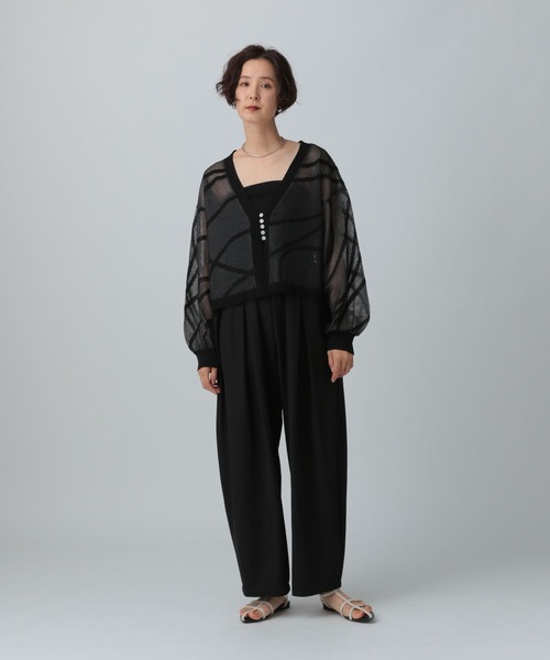 LEPSIM（レプシィム）の「12ゲージニュアンス柄カーディガン　329498（カーディガン/ボレロ・レディース・ブラック/オフホワイト/ブルー・FREE）」の7枚目の写真