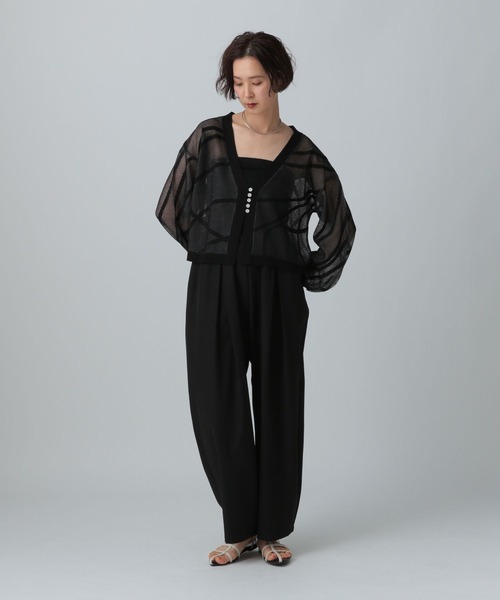 LEPSIM（レプシィム）の「12ゲージニュアンス柄カーディガン　329498（カーディガン/ボレロ・レディース・ブラック/オフホワイト/ブルー・FREE）」の8枚目の写真