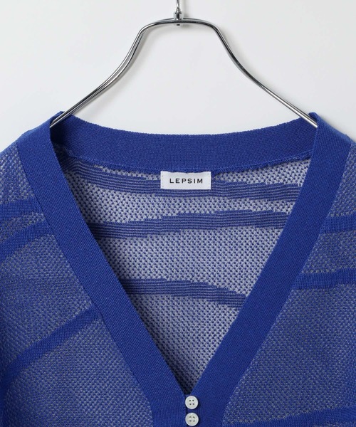 LEPSIM（レプシィム）の「12ゲージニュアンス柄カーディガン　329498（カーディガン/ボレロ・レディース・ブラック/オフホワイト/ブルー・FREE）」の17枚目の写真