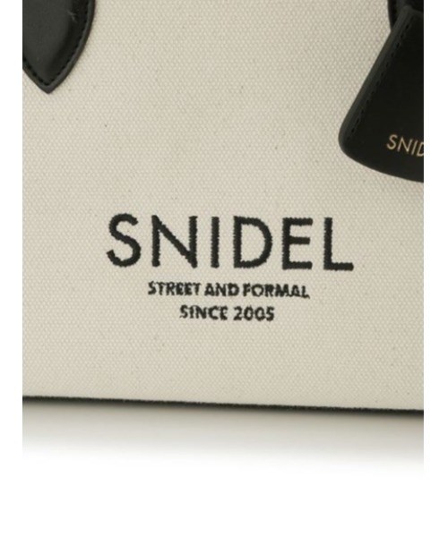 SNIDEL（スナイデル）の「キャンバスロゴバッグ（ショルダーバッグ・レディース・ブラック/ライトベージュ/キャメル・FREE）」の20枚目の写真