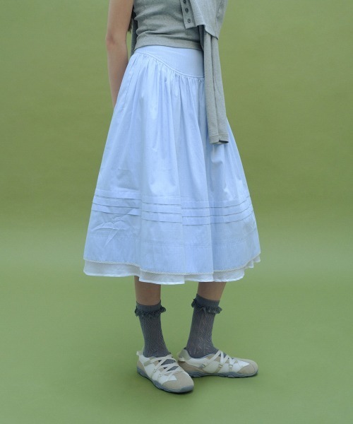 COTTON FLARE SKIRT