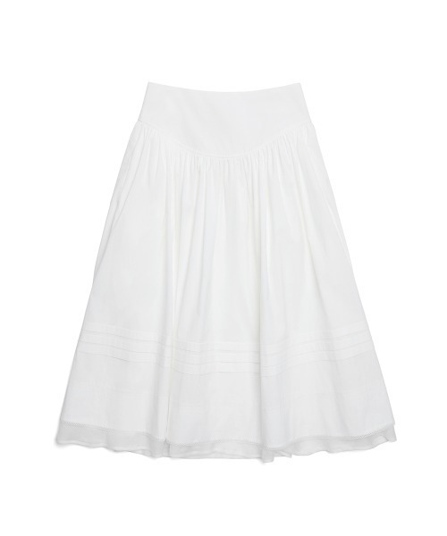 clor(クロル)の「COTTON FLARE SKIRT(スカート・レディース・ブルー/ホワイト/ネイビー・M/S)」の5枚目の写真