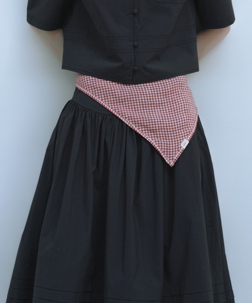 clor(クロル)の「COTTON FLARE SKIRT(スカート・レディース・ブルー/ホワイト/ネイビー・M/S)」の15枚目の写真