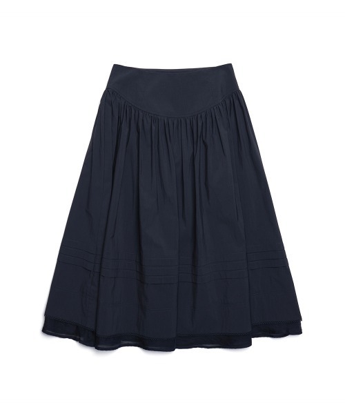 clor(クロル)の「COTTON FLARE SKIRT(スカート・レディース・ブルー/ホワイト/ネイビー・M/S)」の12枚目の写真