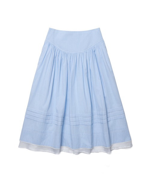 clor(クロル)の「COTTON FLARE SKIRT(スカート・レディース・ブルー/ホワイト/ネイビー・M/S)」の19枚目の写真