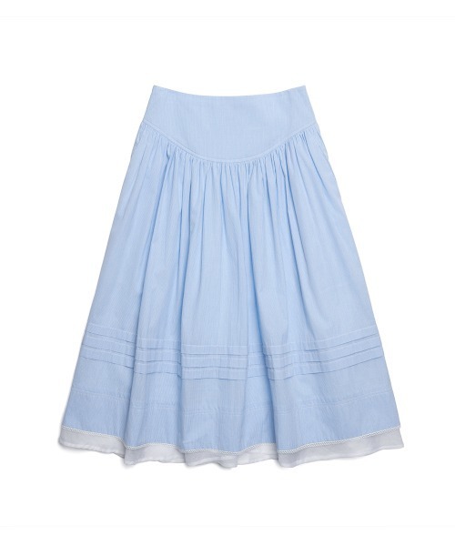 clor(クロル)の「COTTON FLARE SKIRT(スカート・レディース・ブルー/ホワイト/ネイビー・M/S)」の20枚目の写真
