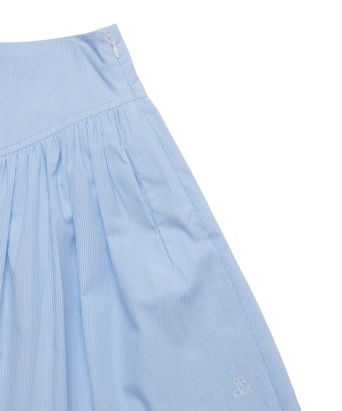 clor(クロル)の「COTTON FLARE SKIRT(スカート・レディース・ブルー/ホワイト/ネイビー・M/S)」の21枚目の写真