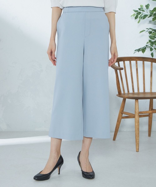 GALLORIA(ギャローリア)の「【キレメクパンツ】2wayストレッチ ワイドパンツ(その他パンツ・レディース・ライトベージュ/ライトブルー/ネイビー・LL/S/M/L)」の8枚目の写真