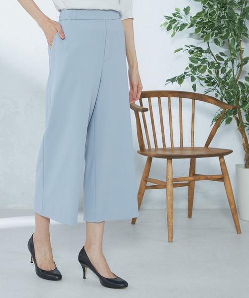GALLORIA(ギャローリア)の「【キレメクパンツ】2wayストレッチ ワイドパンツ(その他パンツ・レディース・ライトベージュ/ライトブルー/ネイビー・LL/S/M/L)」の10枚目の写真
