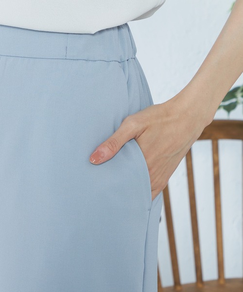 GALLORIA(ギャローリア)の「【キレメクパンツ】2wayストレッチ ワイドパンツ(その他パンツ・レディース・ライトベージュ/ライトブルー/ネイビー・LL/S/M/L)」の11枚目の写真