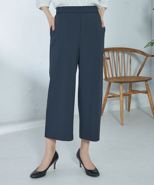 GALLORIA(ギャローリア)の「【キレメクパンツ】2wayストレッチ ワイドパンツ(その他パンツ・レディース・ライトベージュ/ライトブルー/ネイビー・LL/S/M/L)」の12枚目の写真