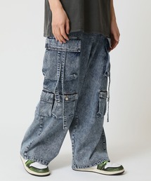 ワイドデニムテクノパンツ 10.5ozデニム HALHAM