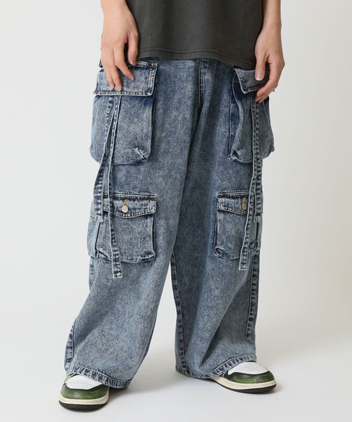 ク*タ様 90s USA製ambient wearワイドパンツXLサイズ 90s Q ambient wear Wide Denim Cargo Pants USA製 | VOLAR