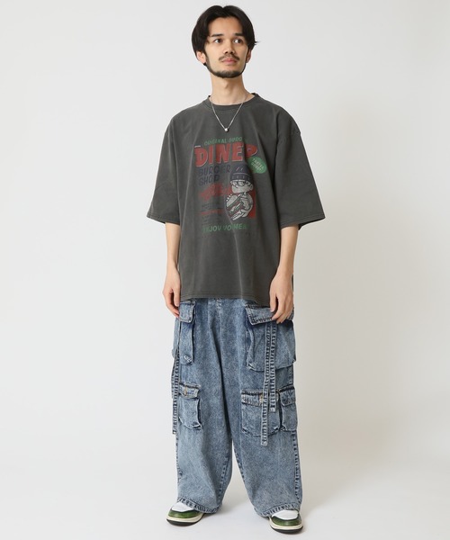 ARCADE(アーケード)の「ワイドデニムテクノパンツ 10.5ozデニム HALHAM(デニムパンツ・メンズ・ブルー/ブラック・L/XL/M)」の12枚目の写真