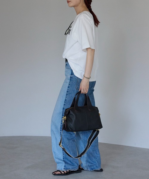 セール】C9【本革】TOGOレザーミニボストンバッグ（トートバッグ