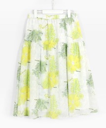 STUDIO PICONE（スタジオピッコーネ）の「ハイビスカス柄サッカー地ウエストゴムスカート（スカート）」