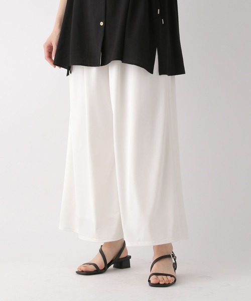 Elura（エルーラ）の「サマーイージーケアワイドパンツ〈低身長サイズあり〉/450749（その他パンツ・レディース・ホワイト/ブラック/カーキ・FREE(S)/LARGE/MEDIUM）」の7枚目の写真