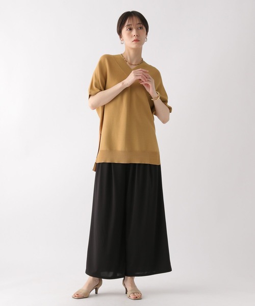 Elura（エルーラ）の「サマーイージーケアワイドパンツ〈低身長サイズあり〉/450749（その他パンツ・レディース・ホワイト/ブラック/カーキ・FREE(S)/LARGE/MEDIUM）」の6枚目の写真