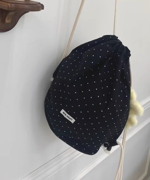 ★新品★ aeae ナップサック ドット グレー 韓国限定　♡正規品♡ ☆新品☆ aeae ナップサック ドット グレー 韓国限定 ♡正規品