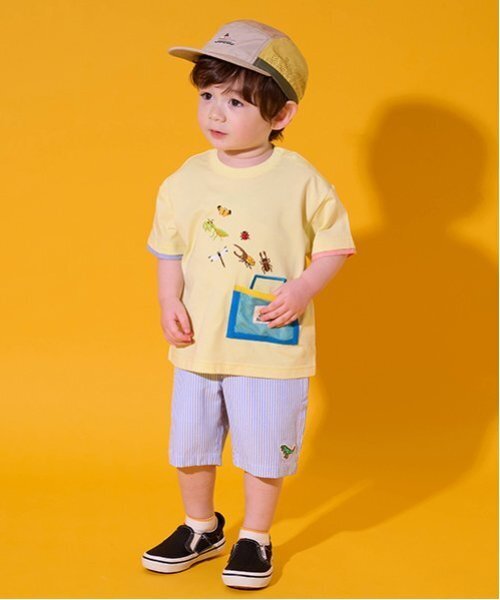 kladskap(クレードスコープ)の「恐竜ワンポイント6分丈パンツ(その他パンツ・キッズ・ベージュ/サックスブルー/ネイビー・110cm/120cm/90cm/100cm/130cm)」の12枚目の写真