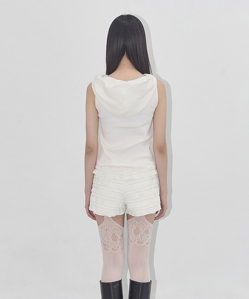tシャツ FANCY CLUB/ファンシークラブ BIRD COWL SLEEVELESS フードトップス レディース FANCY CLUB/ファンシークラブ BIRD COWL SLEEVELESS フード