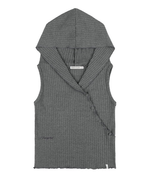 FANCY CLUB/ファンシークラブ BIRD COWL SLEEVELESS フード