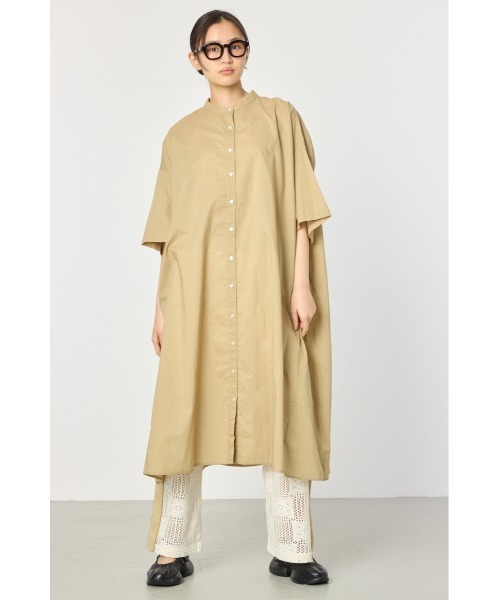 RODEO CROWNS WIDE BOWL（ロデオクラウンズワイドボウル）の「バンドカラールーズワンピース（ワンピース・レディース・ベージュ/ブルー系その他/ブラック系その他/チャコールグレー・FREE）」の5枚目の写真